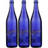 Saratoga Sparkling Spring Water, 28oz Cobalt Blue Glass Bottle (Pack of 3,