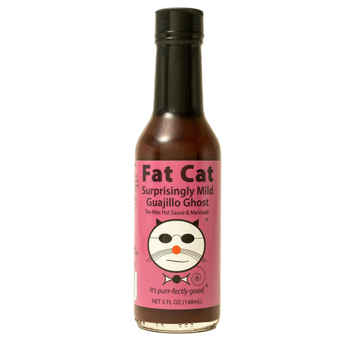 Surprisingly Mild Guajillo Ghost Tex-Mex Hot Sauce and Marinade by Fat Cat