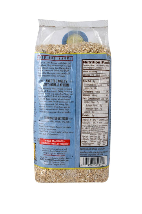 24-ounce Bob's Red Mill Steel Cut Oats