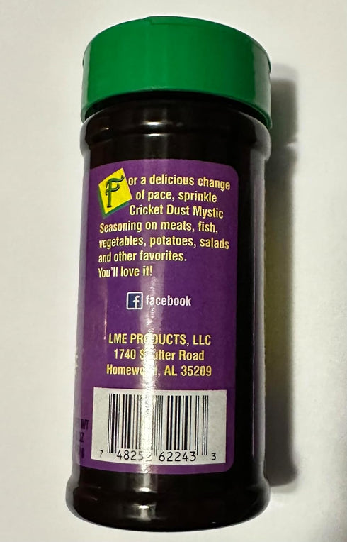 W. Don Cook's Cricket Dust Mystic Seasoning, Gluten Free All-Purpose Seasoning