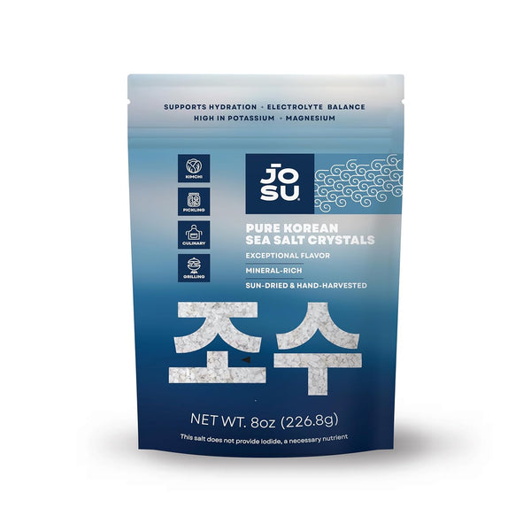 JOSU Korean Sea Salt Crystals | Coarse Salt, Mineral-Rich & Unrefined Sea