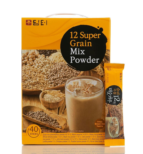Damtuh Misugaru Powder Drink Mix Korean 12-Grain Roasted Multigrain Blend with Quinoa,