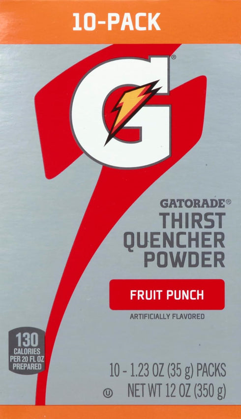 The Gatorade Company Thirst Quencher Powder, 1.23oz Packets, Makes 16.9 FL OZ