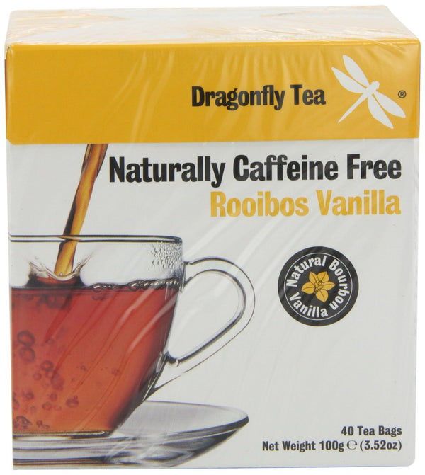 Dragonfly Organic Vanilla Rooibos Tea Bags, 40 Count