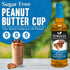 25.4 oz, Syruvia Sugar Free Coffee Syrup, Peanut Butter Cup Flavored Syrup for Drinks, Lattes, and Desserts fl