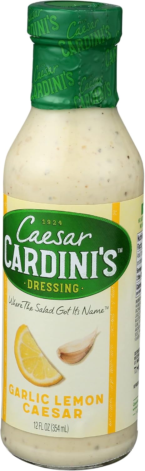 12 (Pack 6) Cardini Caesar Dressing, Garlic Lemon, Ounce