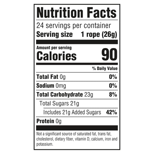 0.92 (Pack 24) Nerds Rope Candy, Tropical Flavor, Ounce Ropes