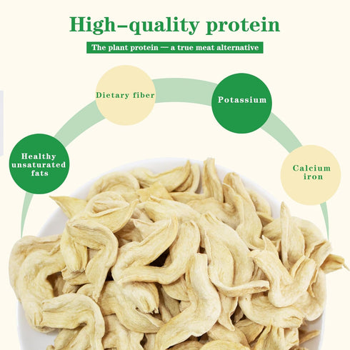 Coxtelsly 1lb (453g), Premium Soy Curls No Additives, High-Protein, Gluten-Free Vegan Meat Substitute, Whole Soybean