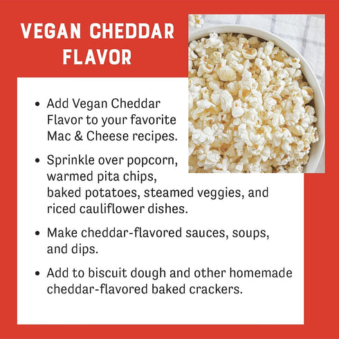 1.5lb (24oz) 100% Judees Vegan Cheddar Flavor Powder - Non-GMO, Vegan, Gluten-Free & Nut-Free - Great Dairy Cheese