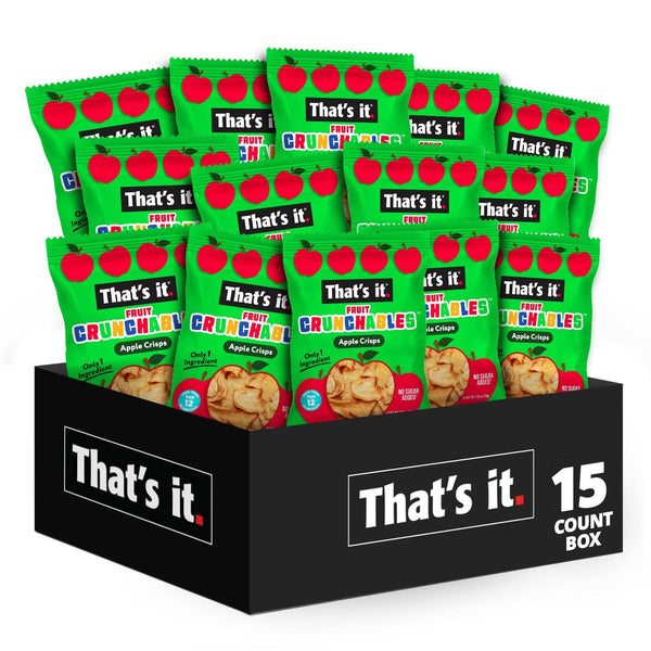 That's it. Fruit Crunchables (15 Pack) Apple Crisps healthy snacks for kids,
