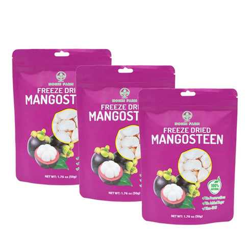 NOKKI FARM Freeze Dried Mangosteen - Healthy & Exotic Tropical Fruit Snacks,