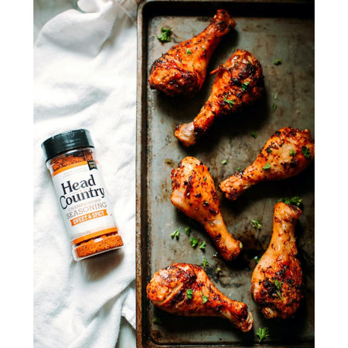 Head Country Bar-B-Q Championship Seasoning, Sweet & Spicy | Gluten Free, MSG Free Barbecue Seasoning, 5.12 Ounce