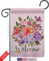 Breeze Decor Set 13 18.5 Welcome Bouquet Garden Flag Wall Hanger Floral Sunflower Tulip Rose Orchid Lilies Season