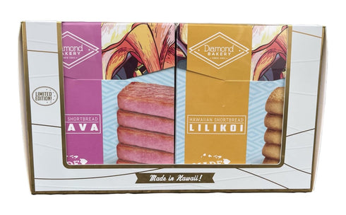 4 Pack Diamond Bakery Hawaii Shortbread (Lilikoi, Guava, Almond, Peach)
