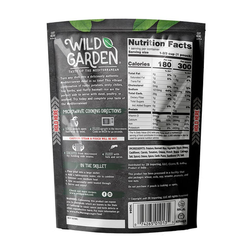 8.8 oz Wild Garden Heat and Serve Pilaf, Rice & Potato, Fully Cooked, Ready to Eat, Microwavable