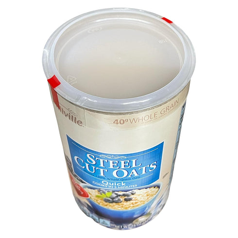 Generic 25 oz (Pack 2) Steel Cut Oats, Quick Cook Whole Grain Oatmeal, Heart Healthy