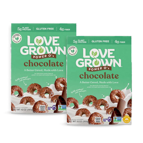 Love Grown Power Os Chocolate High Protein Gluten-Free Cereal - Vegan, Certified