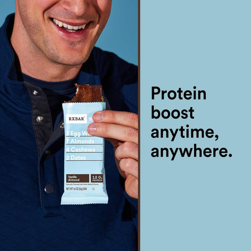 22oz (12 Count) RXBAR Protein Bars, Protein Snack, Snack Bars, Vanilla Almond, Box