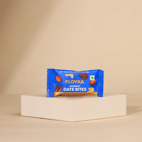 LOYKA Pack 7pcs Date Bites No Added Sugar Healthy Dry Fruits Sweets Gift - Sugar Free Date Bites with Ghee & Cashew