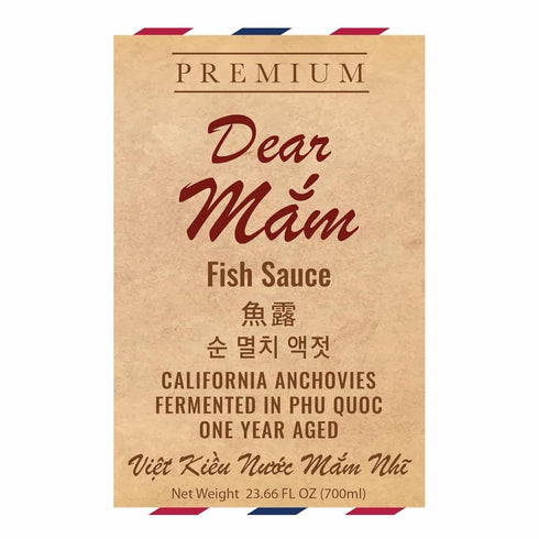 Dear Mam Fish Sauce 1 24 oz (2 Dear Mam Premium Fish Sauce | California Anchovy | Year Aged | Fermented Phu Quoc