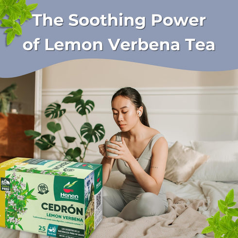 25 Lemon Verbena Teabags of Cedron Herbal Tea All Natural Lemon Beebrush from Peru Used to Add Lemon Flavor in Cooking