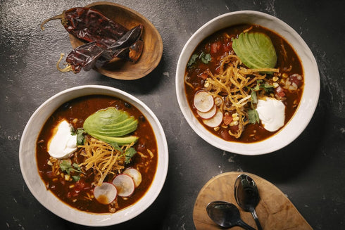 Pozole 1 lb, Whole Guajillo Chiles Dried Mexican Guajillo Peppers for Mole, Enchilada Sauce, & Salsa Roja, Medium Heat