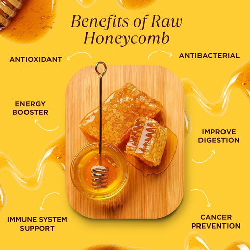 100% (14 (Pack 1)) Raw Edible Honeycomb by Pure Southern Honey Ounce