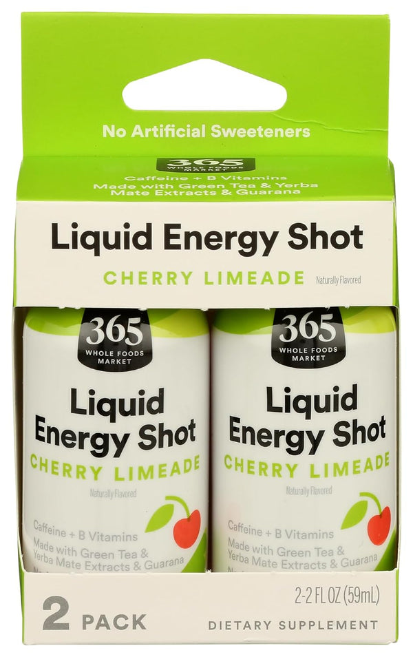 365 by Whole Foods Market Energy Shot Duo Pack, Cherry Limeade, 2