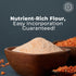 1 lbs (454 Pride of India- Red Lentil Flour gm) Hint of Sweetness Slightly Nutty Earthy Flavor Freshly Milled in Small