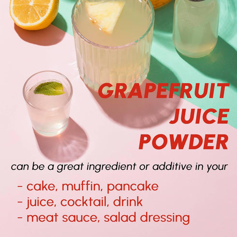 8 oz Grapefruit Powder - Pure All Natural Juice Powder for Baking, Smoothies, Beverage