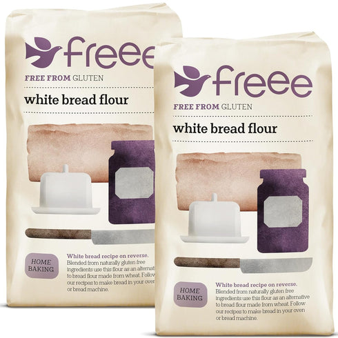 Freee White Bread Flour - All Purpose Gluten Free Flour for Baking, 35.27 Oz (1kg)