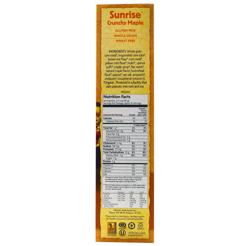 10.6OZ NATURES PATH CEREAL CRNCHY MPLE SUNRS