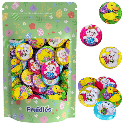 Fruidles Easter Double Crisp Bunny Munny Milk Chocolate, Half-Pound Happy Easter Day