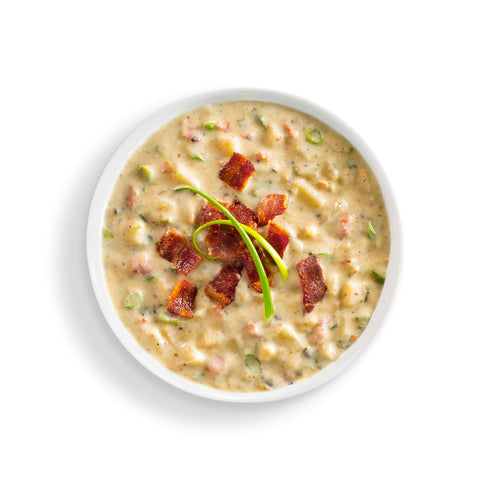 Pack: (1) 8 oz (1) 4.25 oz Anderson House Frontier Soups Combo Rocky Mountain Trail Loaded Potato, and Kentucky
