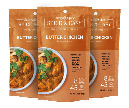 Savory Spice Butter Chicken Spice & Easy Meal Starter (3-Count, 9.9 oz)