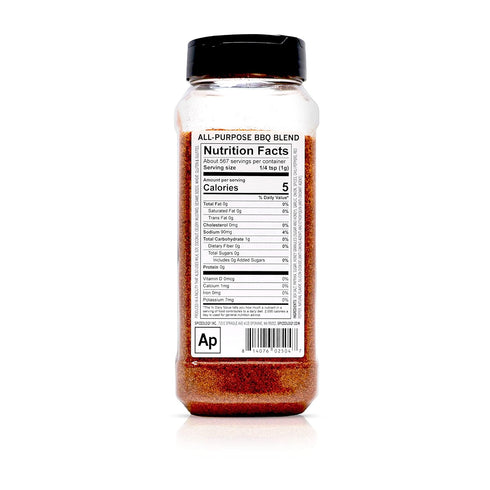 20 oz Spiceology - All Purpose BBQ Rub and Spice Blend - Use On: Beef, Fish, Chicken, Vegetables, and Sauces