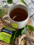 Bigelow Tea Green Tea with Ginger Plus Probiotics, Caffeinated Tea, 18 Count Box (Pack of 6)
