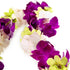 Generic Graduation Leis, Fresh Cut Orchids Flower Leis, Long-lasting double leis made of fresh cut purple, pink