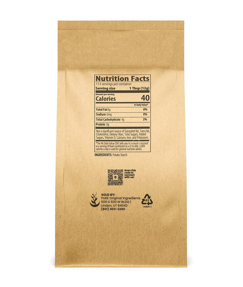(3 Pure Original Ingredients Potato Starch Thickener For Sauces, Soup, & Gravy Pound)
