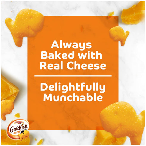 Packs,Variety Pack,(Pack 40) Goldfish Family Faves Crackers,Cheddar,Colors and Baby Crackers Snack