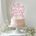 Mis Quince A Sweet Little Girl is on The Way Cake Topper, Pink Bow Baby Shower Cake Decorations, Welcome Baby Girl, Bow