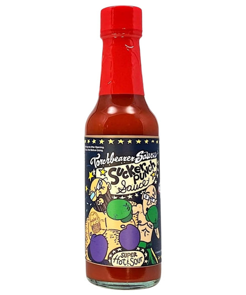 Torchbearer Sauces Sucker Punch 5 oz, Super Hot Sauce - Heat Level