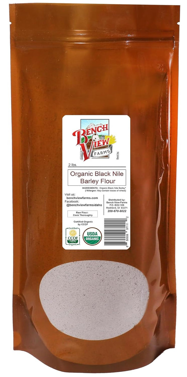 Organic Black Nile Barley Flour - 2lbs (Pack of 1)