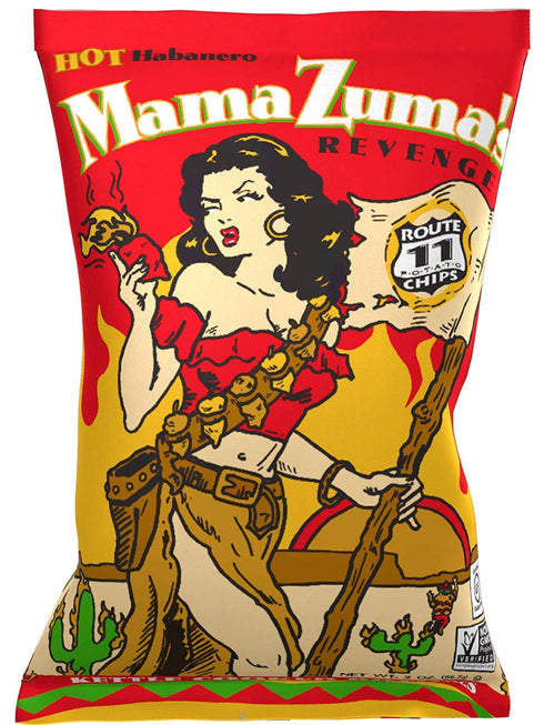 Route 11 Potato Chips Route 11 Potato Chip : Mama Zuma's Revenge (15 bags (2 oz