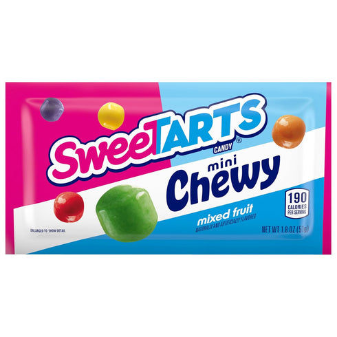 1.8 oz, 24 count SweeTARTS Mini Chewy, Candy, Mixed Fruit