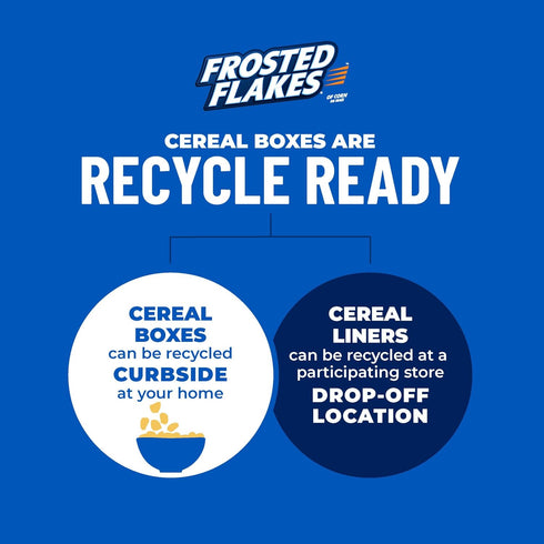 28.5 oz Kellogg's Frosted Flakes Breakfast Cereal, Fat Free, Giant Size