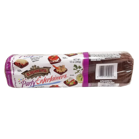 S. Rosen's 4 S.Rosens Cocktail Rye Bread - Pumpernickel (Case of Loaves)