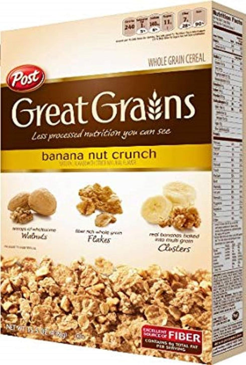 Post 15.5-Ounce (Pack 4) Selects Cereals, Banana Nut Crunch
