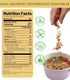 220G/7.76OZ Dried Ramen Toppings, Dehydrated Vegetables, Natural Freeze Dried Vegetables, Carrots, Cabbage, Onions