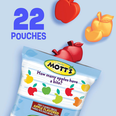 Pack, 22 17.6 oz Mott's Fruit Flavored Snacks, Apple Orchard, Gluten Free Snack, Value Ct